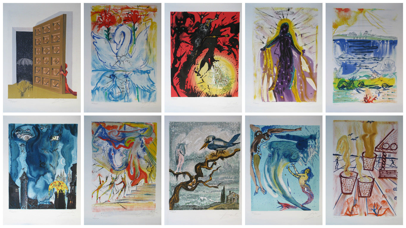 Dali : une sélection de 4 oeuvres exceptionnelles les plus chères sur eBay ! 